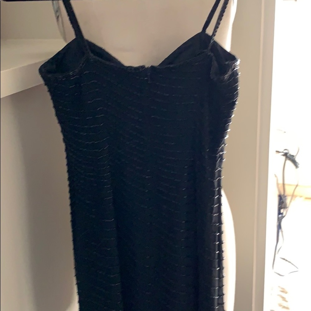 Black beaded spaghetti dress size 2